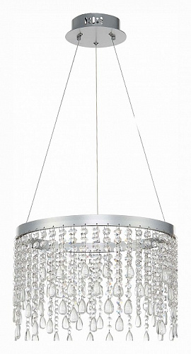 Люстра подвесная LED 24W 3000K/4000K/6000K SL6201.103.24 серебро Vega ST-Luce