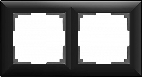 Рамка Черный матовый на 2 поста Werkel Fiore W0022208