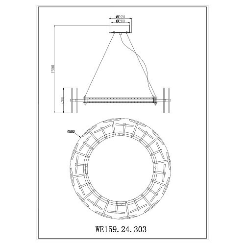 Подвесной светильник Wertmark NICOLA LED 3000К (теплый) WE159.24.303
