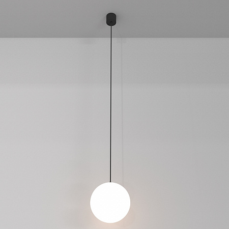 Светильник 20 см, 5W, 4000K, Maytoni Luna P039PL-5W4K-20-B, черный