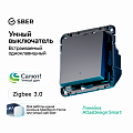 Умный одноклавишный выключатель AtlasDesign Smart, карбон ATN001013Z